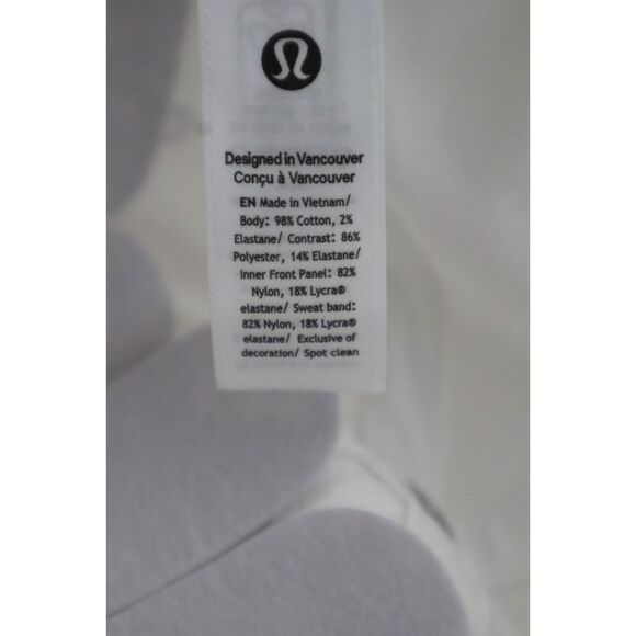Lululemon LU9CKDS Sz S/M White/Sour Green Courtside Classic Unisex Ball Cap - Picture 8 of 8